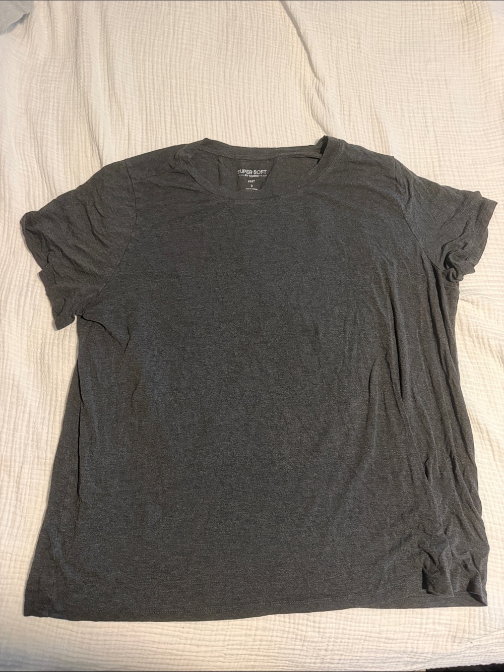 Torrid Super Soft Charcoal Gray Crew Neck T-Shirt